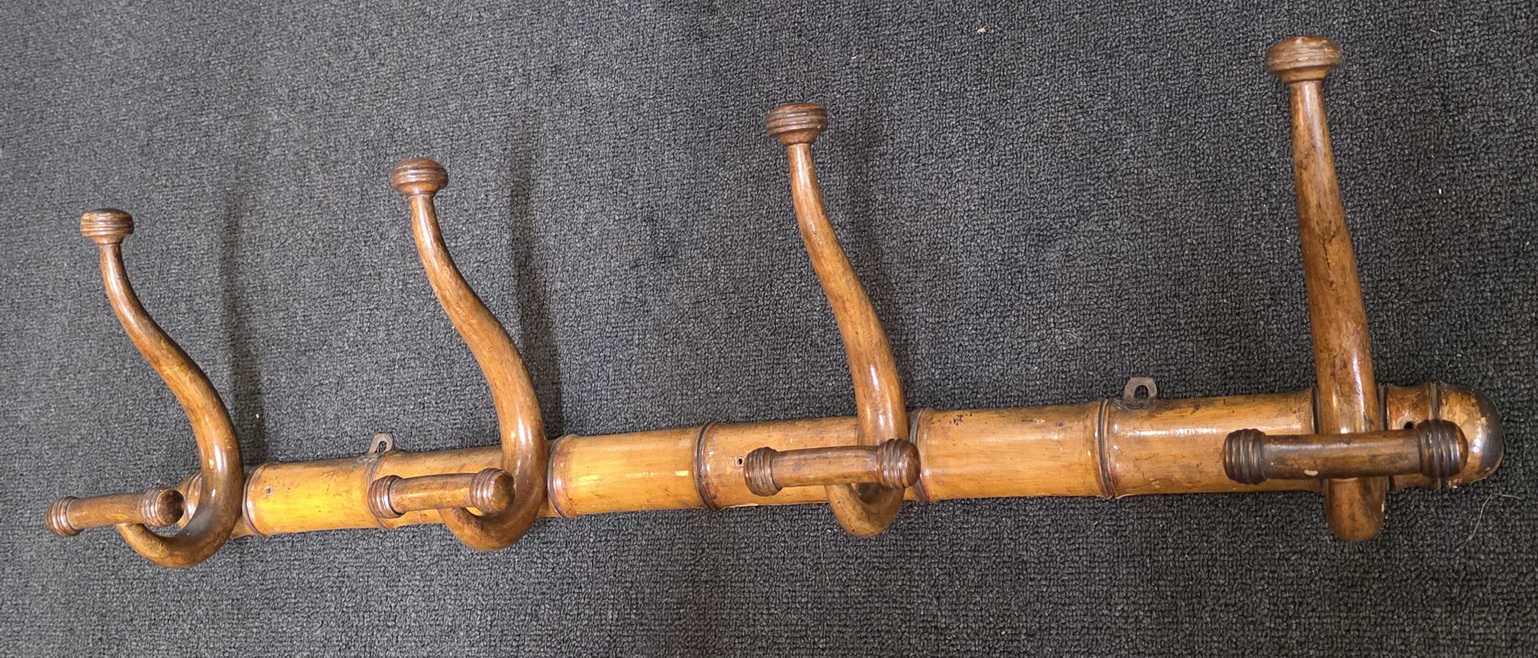 A Faux Bamboo Coat Rack 